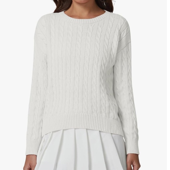 Cable Knit Cream Sweater - Picture 1 of 3